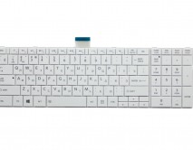 Клавиатура для ноутбука Toshiba Satellite C850/C850D/C870/L850/L850D V.2 (маленький ENTER) белая 