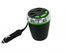 FM Modulator A23 зеленый (FM Modulator A23 (2 USB 5V/3.1A/Разветвитель прикуривателя-2 гнезда/поддержка microSD/Bluietooth V3.0+EDR/Дисплей)
