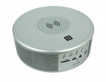 Колонка JY29C серебро (Bluetooth V4.2/microSD/AUX/FM/Clock)