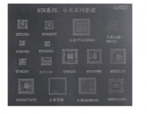 Трафарет BGA G1025 MTK, Xiaomi, 15 в 1