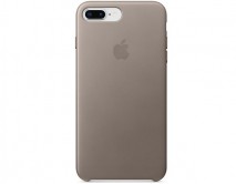 Чехол iPhone 7/8/SE 2020 Leather Case copy в упаковке серый 