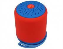 Колонка OTK красный (AUX/USB/microSD/Bluetooth/1200mAH/distance10m)