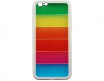 Чехол iPhone 6/6S  Rainbow Case (белый)