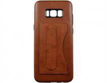 Чехол Samsung G955F S8+ Kanjian Card с держателем коричневый