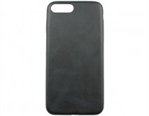 Чехол iPhone 7/8 Plus Матовая кожа (черный)