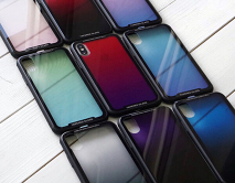 Чехол iPhone XS Max Leoleo Glass градиент в ассортименте