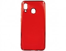 Чехол Samsung A20/A30/M10s Глянец (красный)