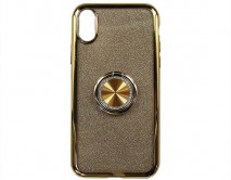 Чехол iPhone X/XS Shine&Ring (золото) 