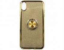 Чехол iPhone XS Max Shine&Ring (золото)