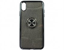 Чехол iPhone XS Max Shine&Ring (черный)