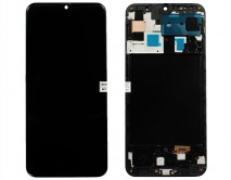 Дисплей Samsung A505F Galaxy A50 + тачскрин + рамка черный (Копия - OLED)