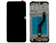 Дисплей Samsung A207F Galaxy A20s + тачскрин + рамка черный (LCD Оригинал/Замененное стекло) 