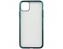 Чехол iPhone 11 Pro Max Матовый (зеленый край)
