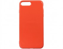 Чехол iPhone 7/8 Plus Силикон 2.0mm (оранжевый)