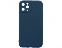 Чехол iPhone 11 Pro Силикон Matte 2.0mm (синий) 