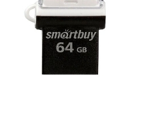 USB Flash SmartBuy OTG POKO + Micro USB 64GB черный, SB64GBPO-K 
