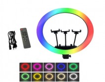 Селфи лампа с держателем для телефона (3шт) (D-56см) RGB