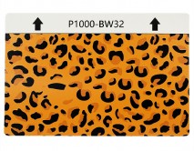 Защитная плёнка текстурная на заднюю часть Леопард (Желтая, BW32) 