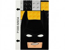 Защитная плёнка текстурная на заднюю часть Супергерои (Бэтмэн Лего желтый, MW34) 