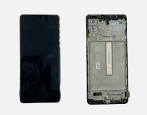 Дисплей Samsung M526B Galaxy M52 + тачскрин + рамка черный (GH82-27124A) (Service Pack 100%)