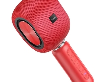 Колонка-Микрофон Hoco BK8 Cool Hi, красный, 2000mAh, BT, TWS, AUX, 3.5мм, звуковые эффекты