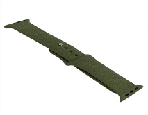 Ремешок Watch Series 42mm/44mm/45mm/49mm carvine silicone, тёмно-зеленый #1