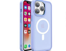 Чехол iPhone 12 Pro Max Matte Case MagSafe (лиловый)