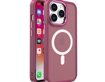 Чехол iPhone 14 Pro Matte Case MagSafe (бордовый)