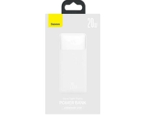 Внешний аккумулятор Power Bank 30000 mAh Baseus Bipow Digital Display Power bank 20W белый (PPDML-N02)