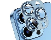 Защитная накладка на камеру iPhone 11/12 mini 3D голубая