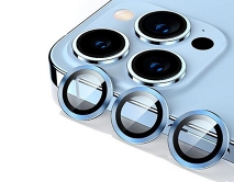 Защитная накладка на камеру iPhone 13/13 mini голубая (комплект 2шт) 