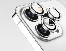 Защитная накладка на камеру iPhone 12 Pro Max серебристая (комплект 3шт)