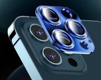 Защитная накладка на камеру iPhone 12 3D синяя