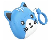 Bluetooth  стереогарнитура Hoco EW46 dodge cat, голубой 