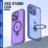 Чехол iPhone 15 NY Stand MagSafe (фиолетовый)
