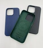 Чехол iPhone 14 Classic Leather (темно-зеленый)