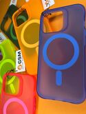 Чехол iPhone XR NEON MagSafe (фиолетовый)